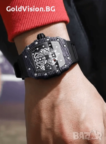 Мъжки часовник BINBOND – BLACK + ПОДАРЪК, снимка 3 - Мъжки - 53179298