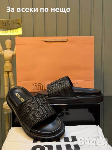 Miu Miu Дамски Чехли Миу Миу - Различни Цветове Код SK1360, снимка 4 - Чехли - 54336923