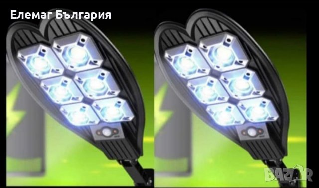  МЕГА ПРОМО 4бр=89.90 Соларна 2400W LED Лампа IP65+стойка за монтаж+дис, снимка 4 - Лед осветление - 37183359