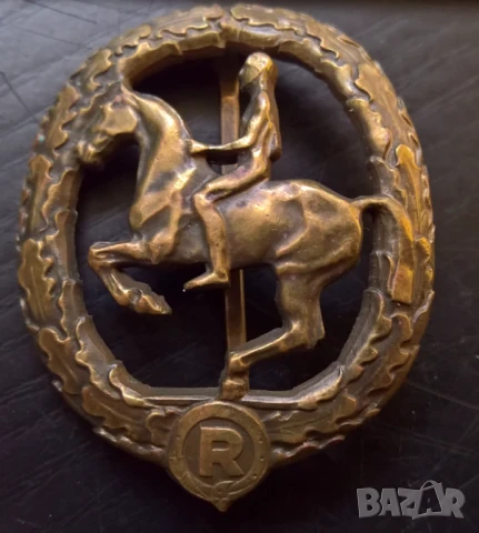 Германия знак конни военни спортове езда, снимка 1