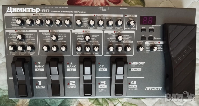 Китарен процесор BOSS ME-80, като нов., снимка 1