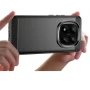 Силиконов кейс MBX Carbon, За Xiaomi Redmi Note 14 Pro+, Черен, снимка 5