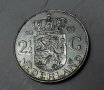 Сребърна монета 2,5 гулдена 1961 г. Холандия, снимка 6