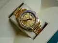 Rolex Day Date President Gold Champagne Diamond Bezel, снимка 2
