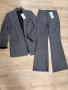 Комплект костюм сив сако и панталон размер S Stradivarius, снимка 1