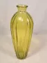 Винтидж стъклена ваза жълто стъкло 23/4, снимка 1