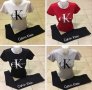 Calvin Klain set дамски комплекти тениска и клин реплика wholesale and sale , снимка 1