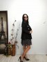Дълго дамско сако в черно , снимка 3