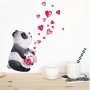 Стикер за стена с панда, снимка 1 - Декорация за дома - 30756018