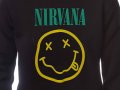 Нов мъжки суичър с трансферен печат на музикалната група Nirvana (Нирвана), снимка 2