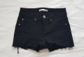 Черни къси панталони, XS, YMI, снимка 1 - Къси панталони и бермуди - 35594177