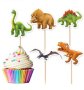10 бр динозавър динозаври Джурасик парк топери клечки за мъфини декорация и украса