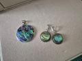 комплект сребро и седеф, снимка 8