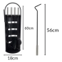 Комплект луксозни аксесоари за камина и печка на дърва-5в1 със стойка, снимка 2