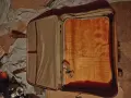 Ретро винтидж кожен куфар на колелца.Перфектен, снимка 4