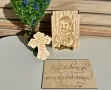 Лазерно гравирана покана за кръстник, кръстница, кръстници, снимка 6