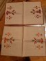 Подарък/ Покривки ръчна изработка : Шестограм и Елипса в бяло от 90-те/БГ Шевици 5бр с бродерии , снимка 9