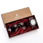 Мъжки подаръчен комплект, красиво опакован ръчен часовник и комплект слънчеви очила 2 в 1 