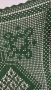 Зелена покривка плетена на една кука 70 х 70 см, снимка 4