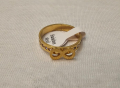 Дамски пръстен от медицинска стомана с камъни цирконии Безкрайност , снимка 1 - Пръстени - 44783063
