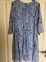 Разкошна нова ежедневна елегантна теменужено синя рокля ситно плисе солей , снимка 3