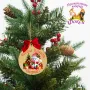 Дървена персонализирана висулка за елха Коледа, снимка 5
