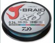  Плетено влакно Daiwa J-BRAID 8 нишково-150мт/жълто,зелено,шарено 32 лв., снимка 3