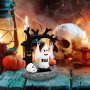 Духче тиква череп хелоуин Halloween Соларна танцуваща играчка фигурка украса торта сувенир кола, снимка 4