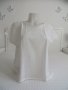 Нова нежна бродирана памучна блуза, М, бяла, снимка 1 - Корсети, бюстиета, топове - 37483931