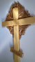 Православен кръст с дърворезбовани орнаменти, снимка 3