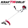 Бензинов Тример за Трева KraftWorld с ПОДАРЪК Фреза – Пълен Комплект Аксесоари, снимка 2