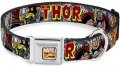 The Mighty Buckle-Down Hand Made Thor Action Poses кучешки нашийник 18" до 32" инча обиколка НОВ