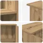 vidaXL Приемно бюро, дъб артизан, 100x50x103,5 см, инженерно дърво, снимка 8