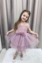 Нежна рокля  Размери -80,86,92,98,104,110 Цена -65 лв, снимка 1 - Детски рокли и поли - 44394373