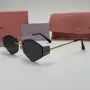 Слънчеви очила Miu Miu овални черни нова колекция UV400 Дамски, снимка 1