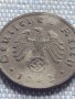 Монета 1 райхсфенинг 1942г. Германия Трети Райх с СХВАСТИКА за КОЛЕКЦИЯ 26691, снимка 8