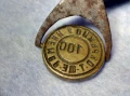 Стар МВР БРОНЗОВ ПЕЧАТ ОКРЪЖНО УПРАВЛЕНИЕ на МВР ТЪРГОВИЩЕ 100 СОЦ НРБ РЯДЪК За КОЛЕКЦИЯ 44873, снимка 3