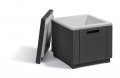 Кутия за напитки и стол - Allibert Ice Cube Germany с лек дефект , чисто нова с кутия , графит цвят, снимка 10
