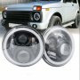 1бр. 7"Инчов кръгъл светодиоден фар за Jeep Wrangler, Land Rover и др