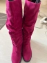 Продавам нови велурени ботуши, цвят фуксия, снимка 6