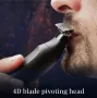 King C. Gillette Style Master - Мъжки акумулаторен комплект тример за брада и брада с 4D нож, включв, снимка 4