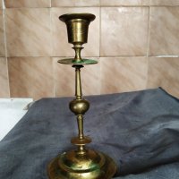 бронзов свещник, снимка 1 - Антикварни и старинни предмети - 30213841