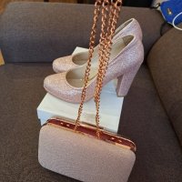 Дамски обувки нови и чанта клъч, снимка 4 - Чанти - 44461851