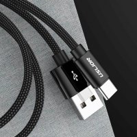 Кабел за телефон USB Type C Cable Quick Charge 2 метра, снимка 2 - USB кабели - 25395638