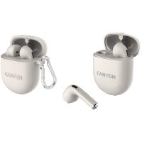 Безжични слушалки тапи, Canyon TWS-6, Бежов, SS301544, снимка 2 - Bluetooth слушалки - 39956892