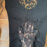 Блузка с дантелен гръб Soaked in Luxury, снимка 9 - Туники - 29413548