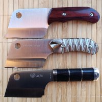 Малък сатър /нож / за кълцане, рязане и сечене SANJIA , снимка 4 - Ножове - 9292061