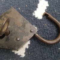 Стар катинар с ключ, снимка 2 - Антикварни и старинни предмети - 39901376
