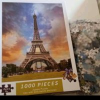 Пъзел Айфеловата кула Париж 1000 части , снимка 2 - Игри и пъзели - 42549266