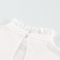 Дамска елегантна блуза с дълъг ръкав в бяло, снимка 9 - Блузи с дълъг ръкав и пуловери - 40526299